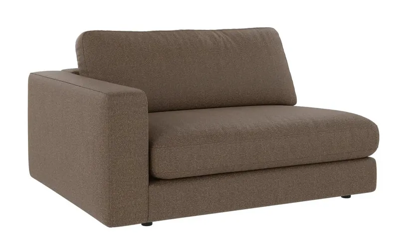 Loungesofa Modul Ecke links, braun