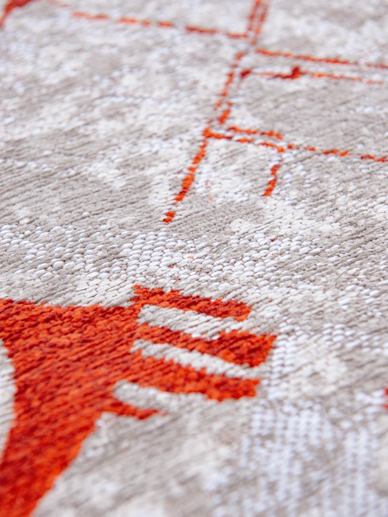 Cities Amsterdam Orange Cut Teppich