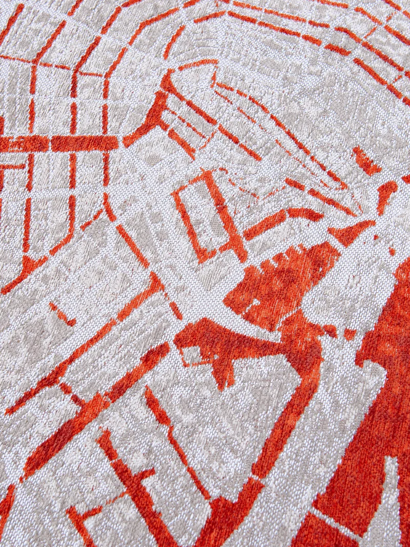 Cities Amsterdam Orange Cut Teppich