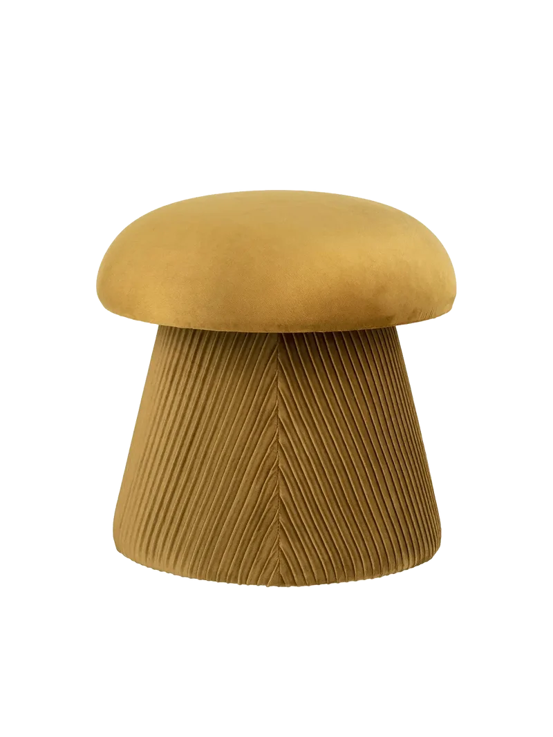 Hampton Pouf Samt, ocker