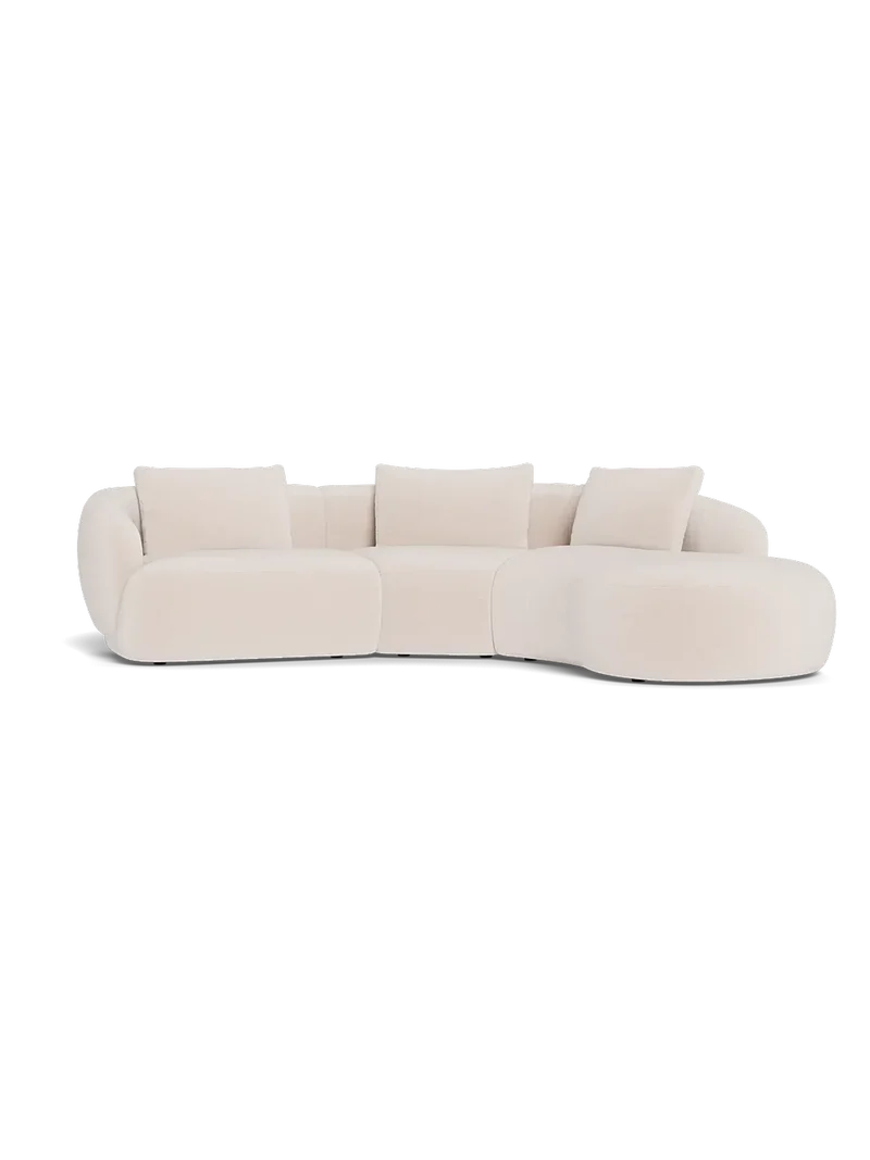 FLEXLUX Torino 1,5-Sitzer mit Récamiere rechts