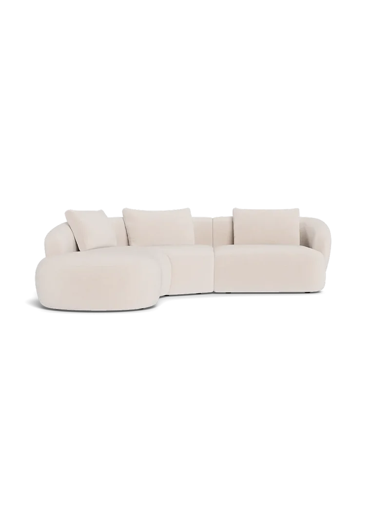 FLEXLUX Torino 1,5-Sitzer mit Récamiere links