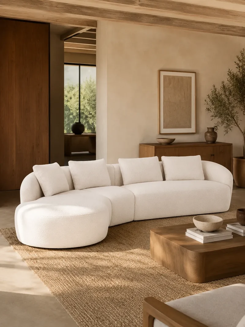 FLEXLUX Torino 2,5-Sitzer mit Récamiere XL links