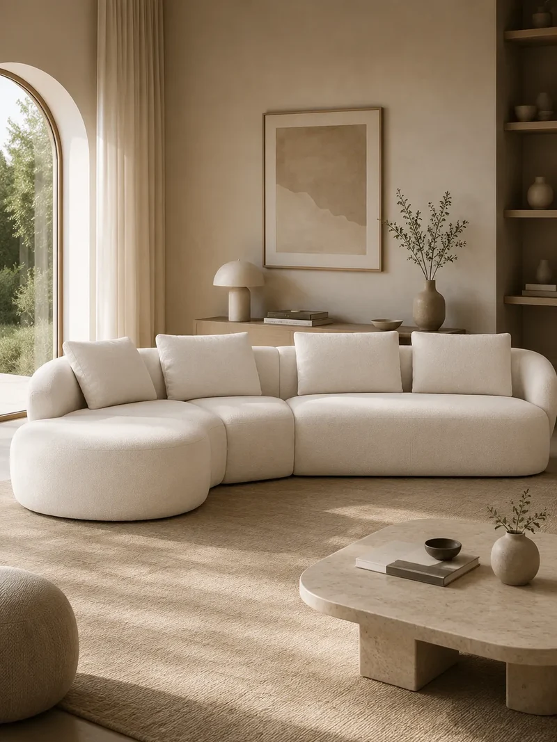 FLEXLUX Torino 2,5-Sitzer mit Récamiere XL links