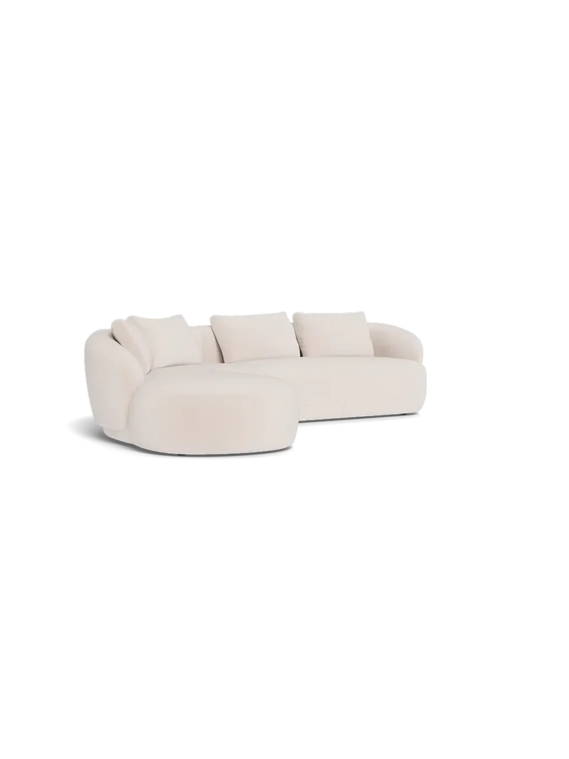 FLEXLUX Torino 2,5-Sitzer mit Récamiere XL links