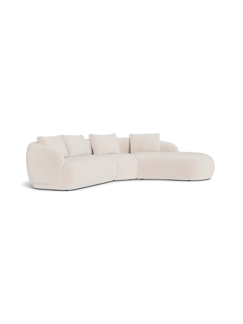 FLEXLUX Torino 2,5-Sitzer mit Récamiere XL rechts