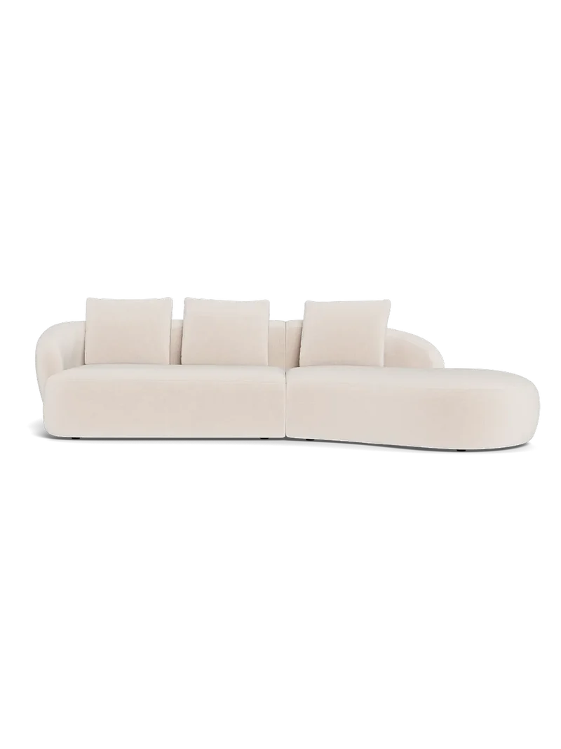 FLEXLUX Torino 2,5-Sitzer mit Récamiere rechts