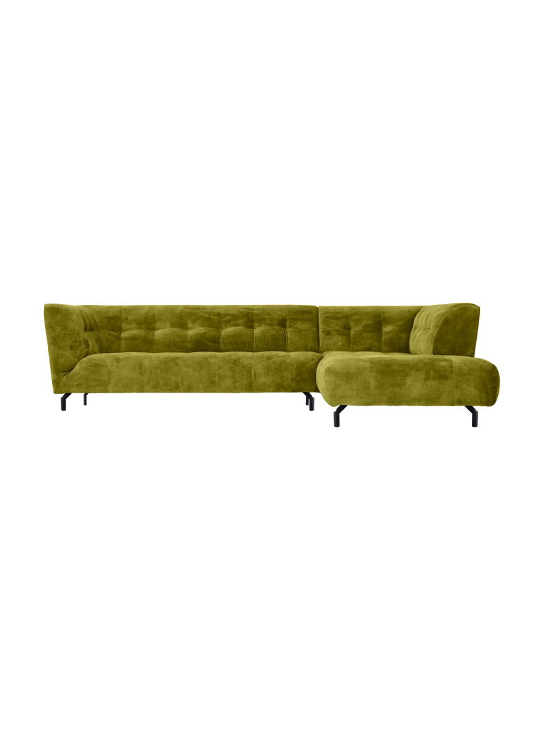 Ecksofa Easy – modernes Designsofa mit Metallfuß in vielen Farben