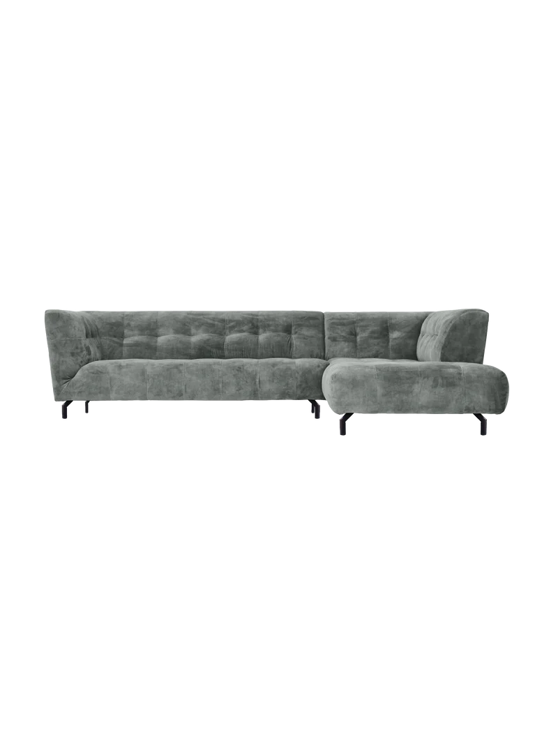 Ecksofa Easy – modernes Designsofa mit Metallfuß in vielen Farben