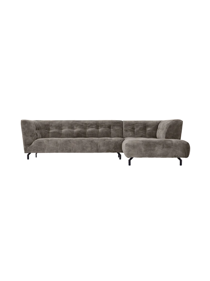 Ecksofa Easy – modernes Designsofa mit Metallfuß in vielen Farben