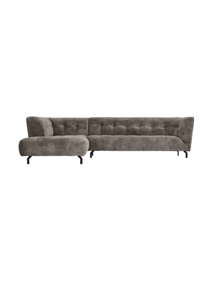 Ecksofa Easy – modernes Designsofa mit Metallfuß in vielen Farben
