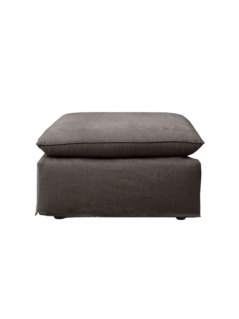 Hocker Leana – moderner Designhocker mit abziehbarer Husse