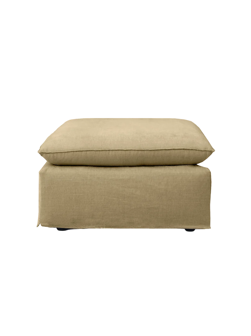 Hocker Leana – moderner Designhocker mit abziehbarer Husse