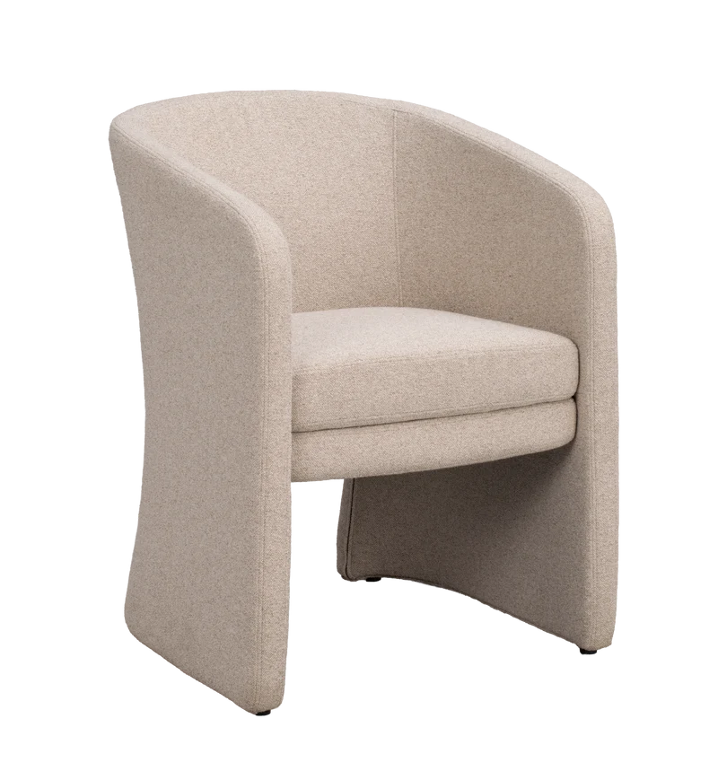 Polsterstuhl Boucle, beige