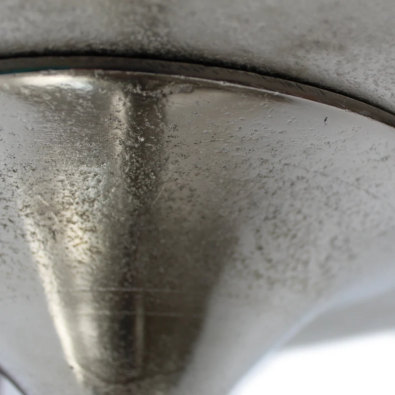 Couchtisch | "Don" mit Raw Nickel-Finish