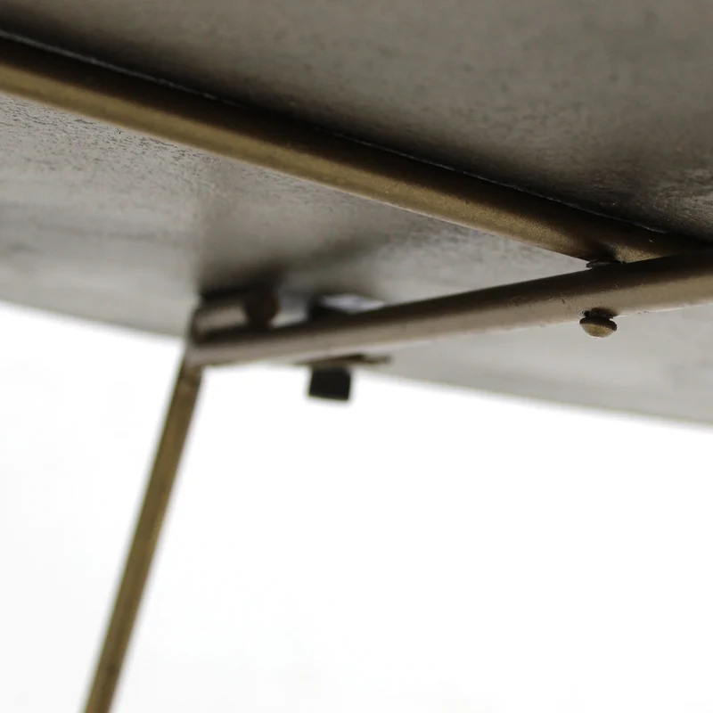 Couchtisch | "Russell" 60cm mit Brass Antique-Finish