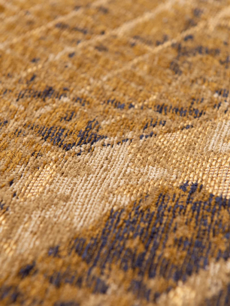 Cities New York Gatsby Gold Runder Teppich