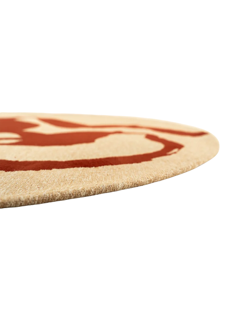 Craft Ribbon Imperial Red Runder Teppich