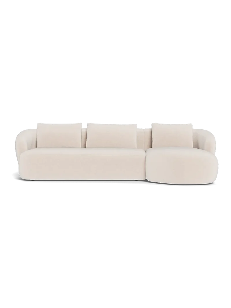 FLEXLUX Torino 3-Sitzer mit Récamiere links