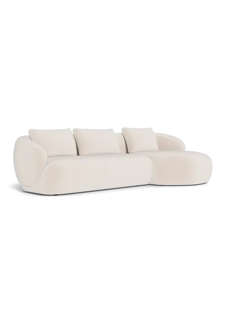 FLEXLUX Torino 3-Sitzer mit Récamiere links