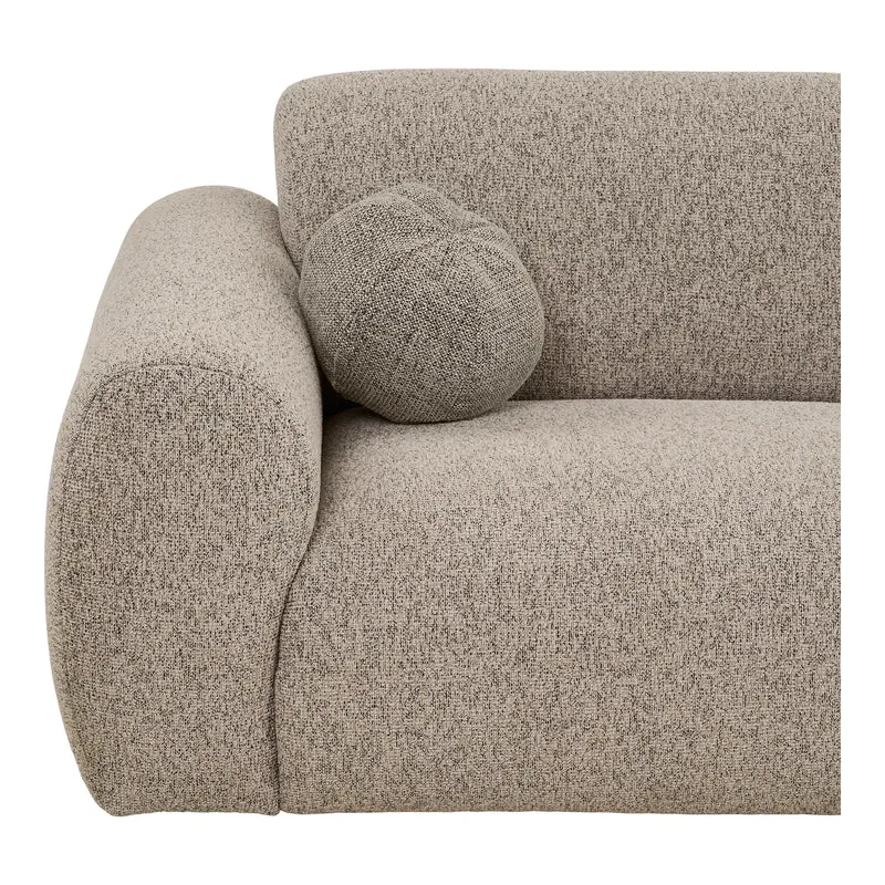 Loungesofa Clio L300cm, steingrau