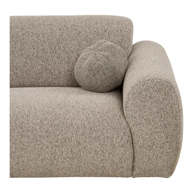 Loungesofa Clio L300cm, steingrau
