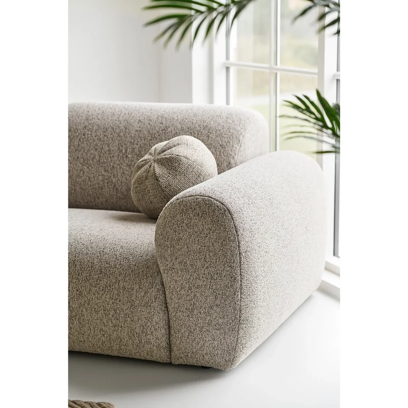 Loungesofa Clio L300cm, steingrau