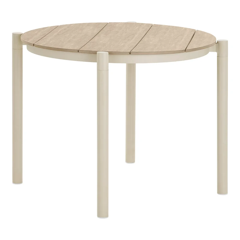 Kleiner Outdoor Esstisch ø90cm, sand/natur