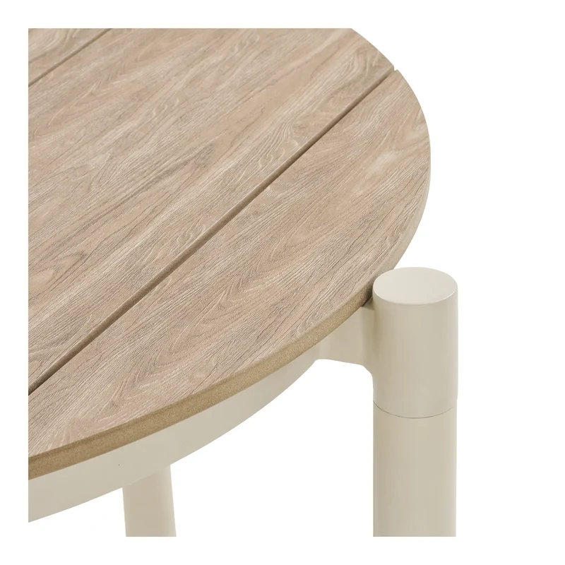 Kleiner Outdoor Esstisch ø90cm, sand/natur