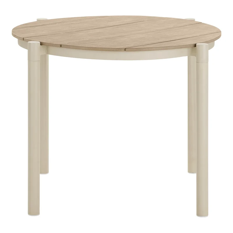 Kleiner Outdoor Esstisch ø90cm, sand/natur