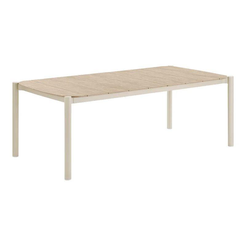 Outdoor Esstisch 200x100cm, sand/natur