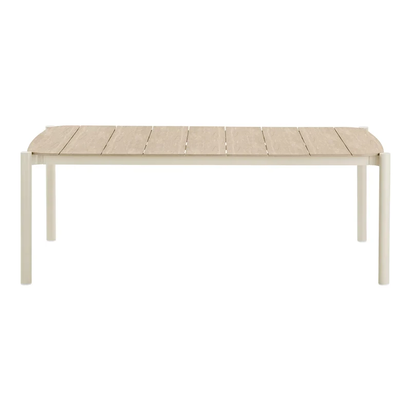 Outdoor Esstisch 200x100cm, sand/natur