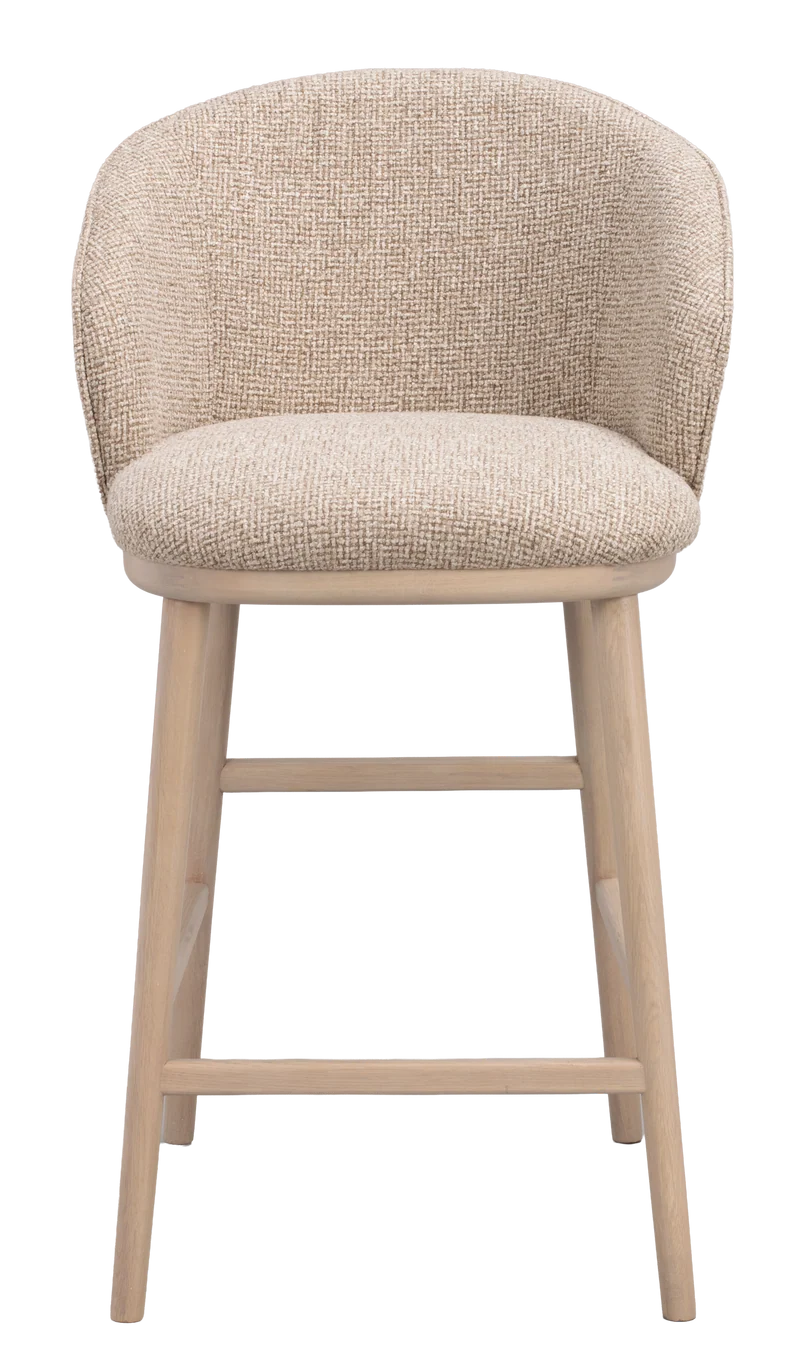 Barstuhl June beige, Eiche hell