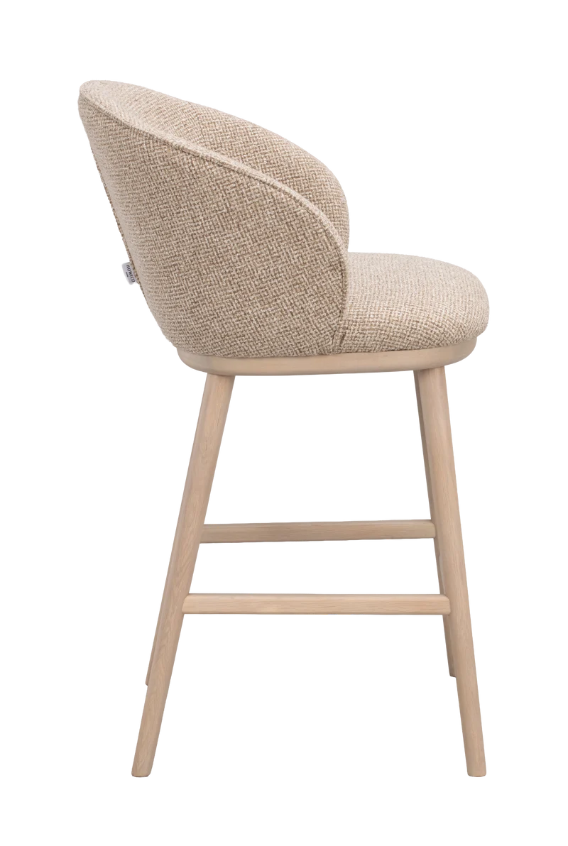 Barstuhl June beige, Eiche hell