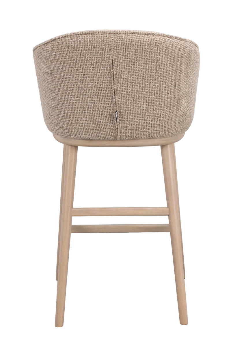Barstuhl June beige, Eiche hell