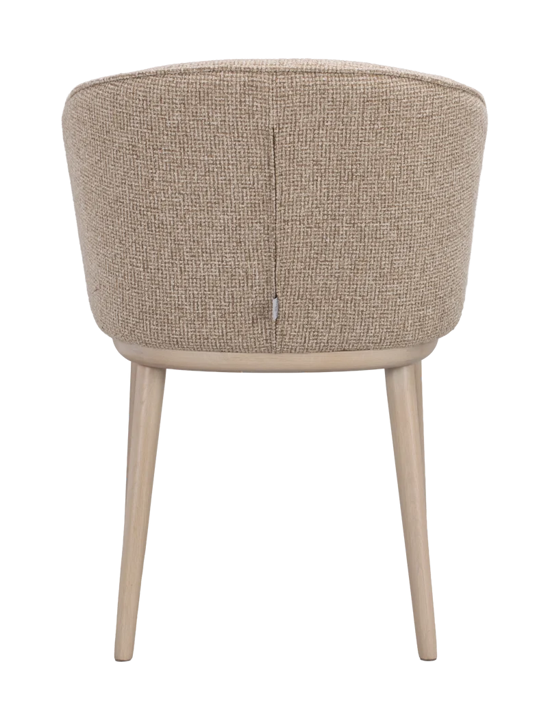 Polsterstuhl June beige, Eiche hell