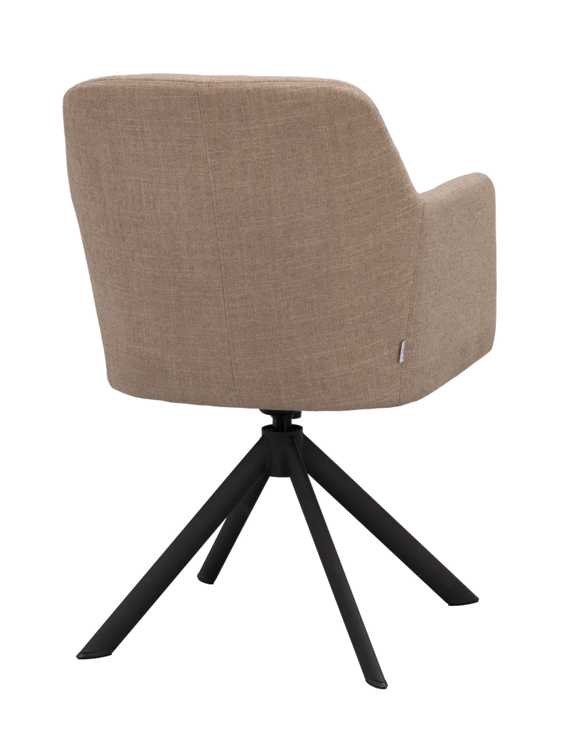 Polsterstuhl Gladstone, braun-beige