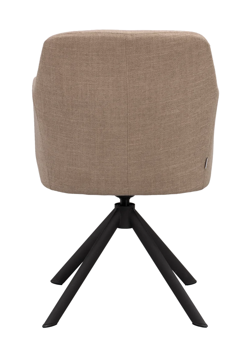 Polsterstuhl Gladstone, braun-beige
