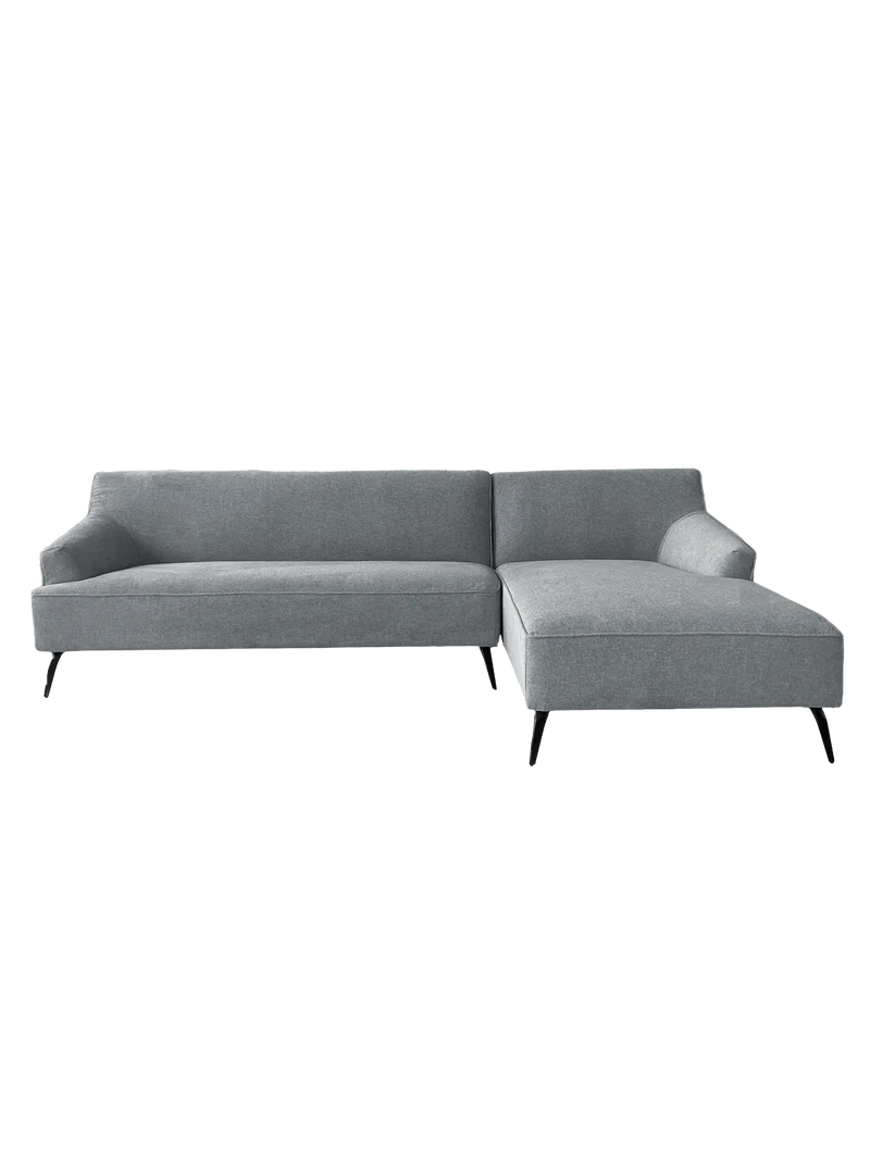 Ecksofa | Lars 11 in Grau mit Metall-Füßen