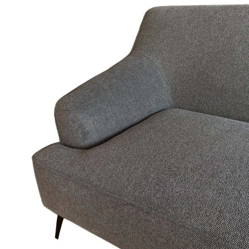 Ecksofa | Lars 11 in Grau mit Metall-Füßen