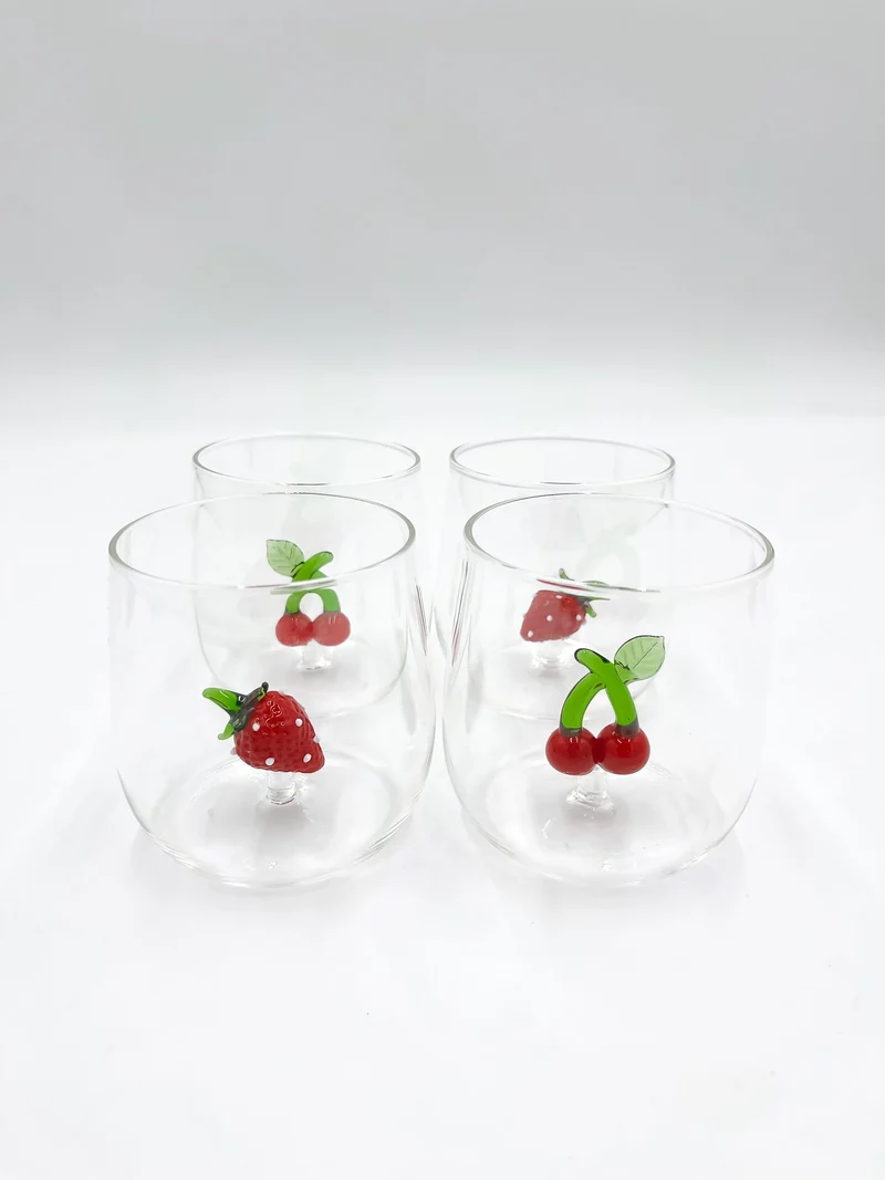 verres 3D cerises