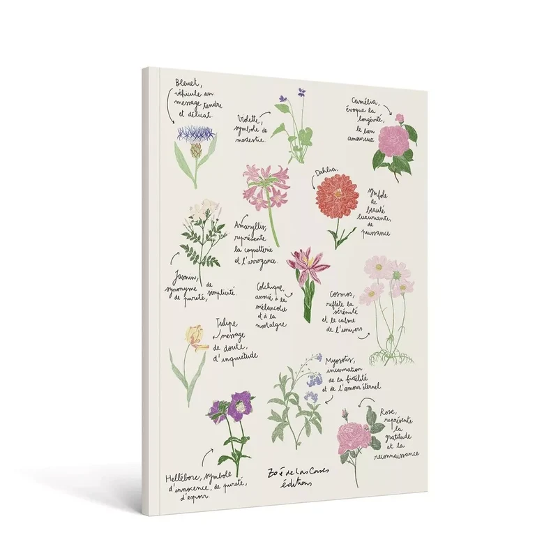Nouveauté ! CARNET Fleurs A4 - Zoé de Las Cases