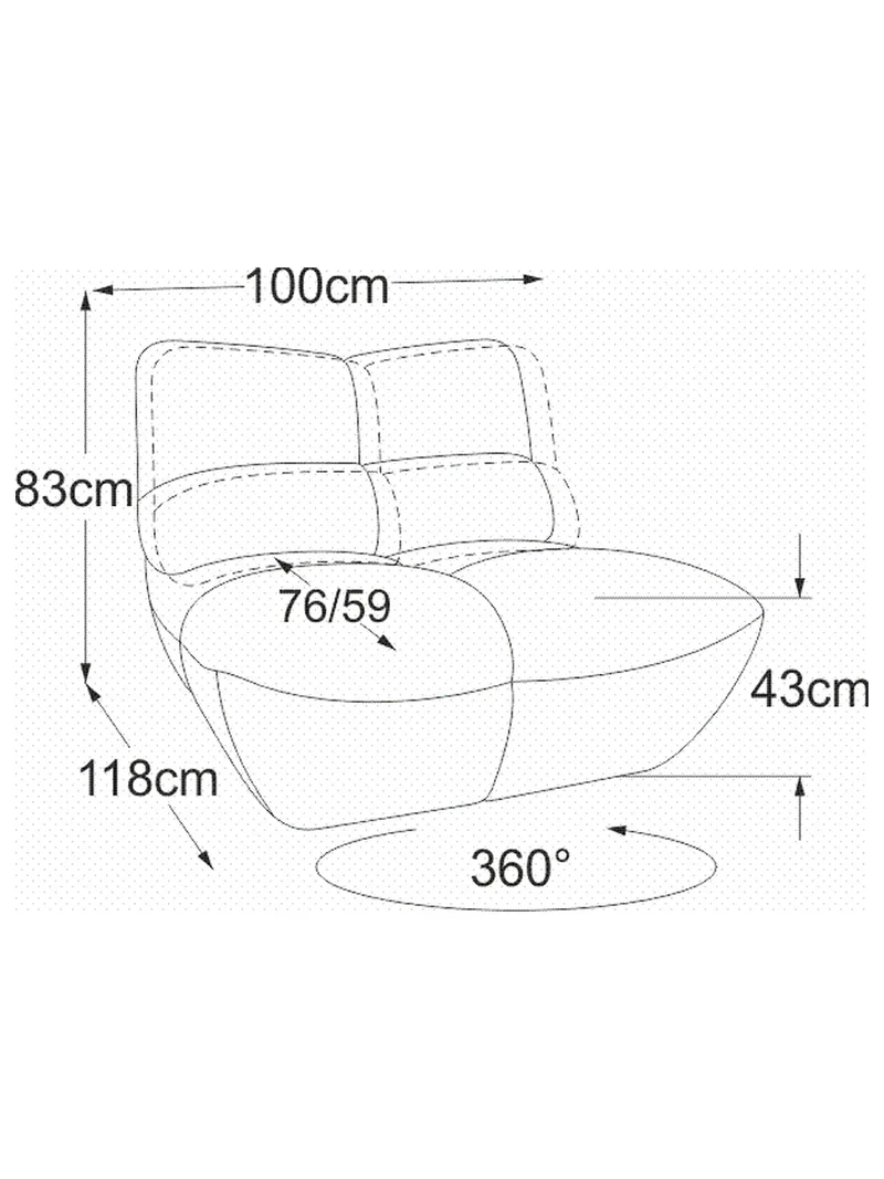 Passion Sofa | "Sessel drehbar (RVM)"