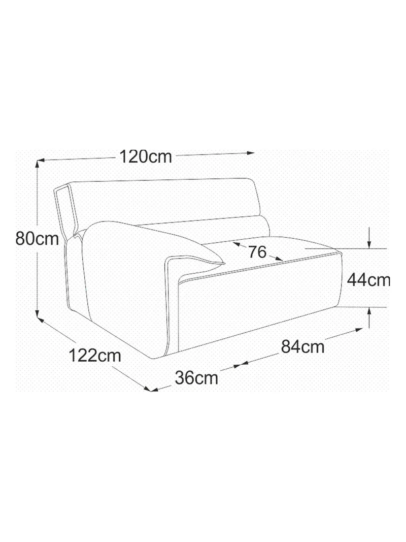 Vola Sofa | "Element 105 Armteil links"