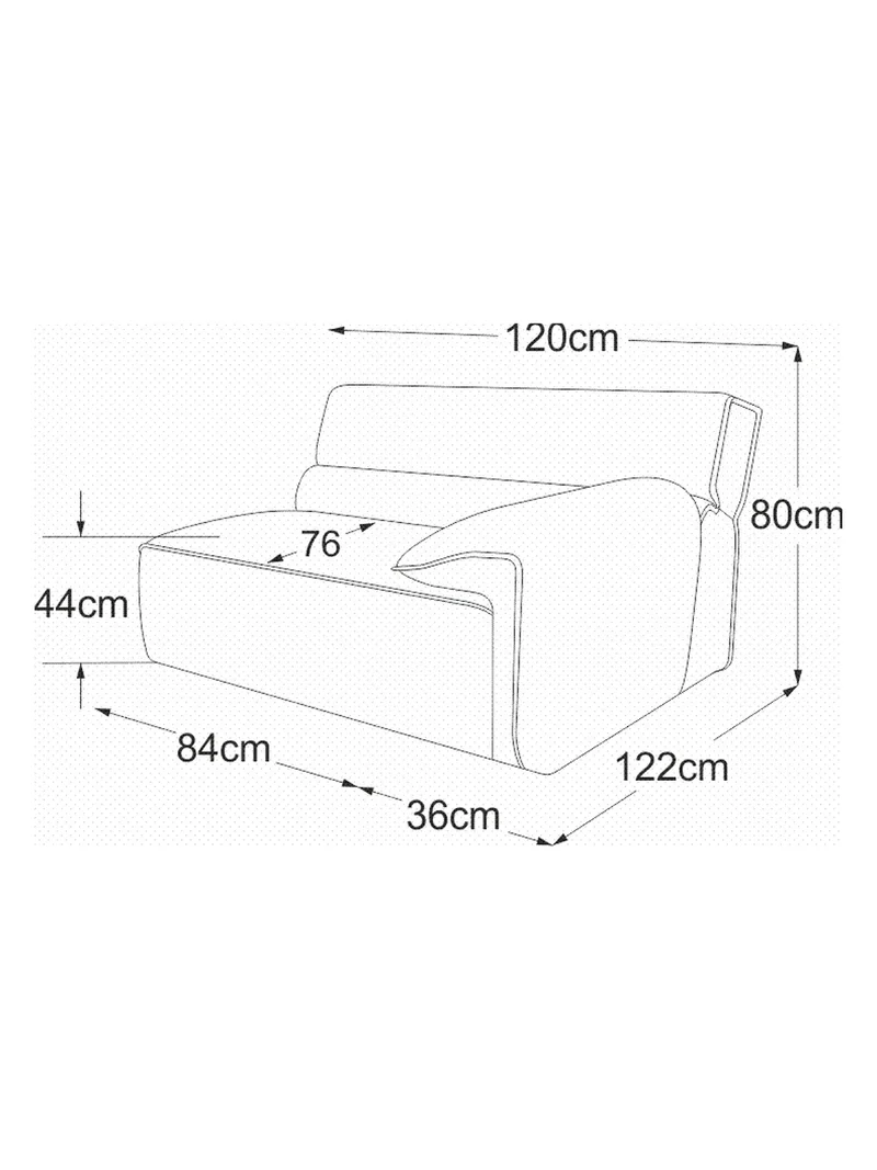 Vola Sofa | "Element 105 Armteil rechts"