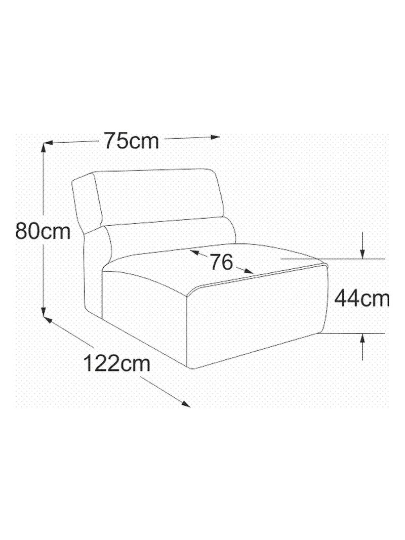 Vola Sofa | "Element 70 ohne Armteil"