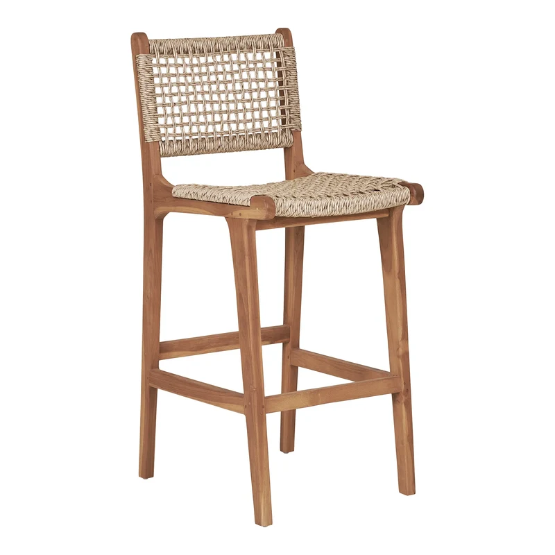 Rattan Barstuhl, naturfarben