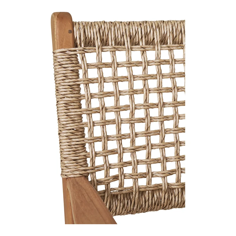 Rattanstuhl mit Armlehne, naturfarben