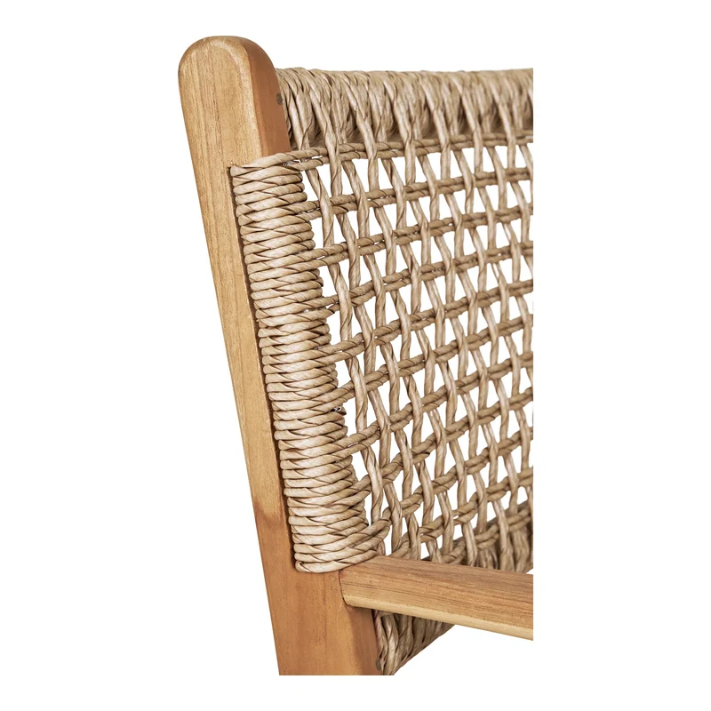 Rattanstuhl mit Armlehne, naturfarben