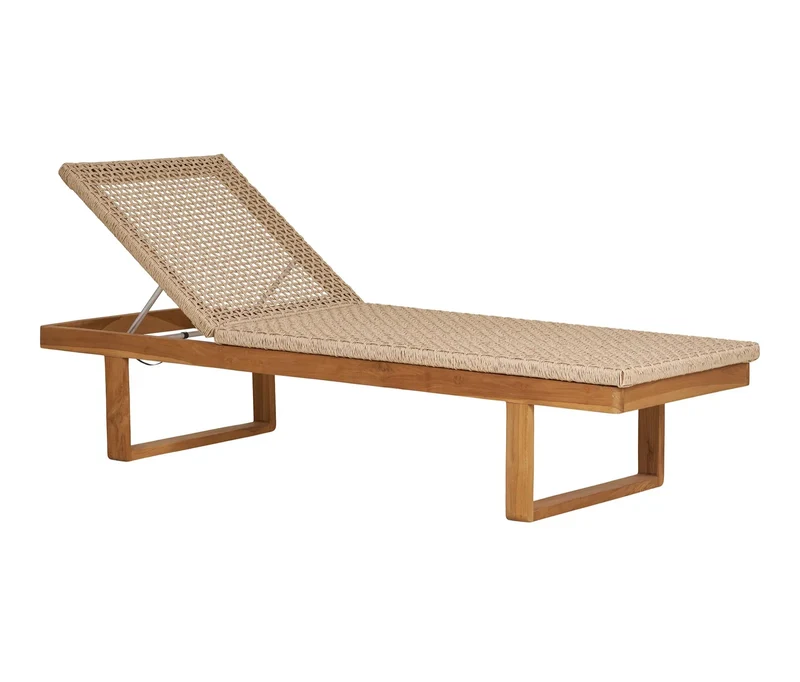 Sonnenliege Teak/Rattan